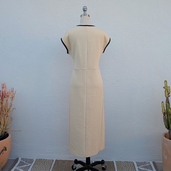 Jigsaw Cream and Black Midi Dress - Picture 4 of 9